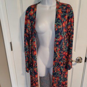Lularoe Colorful Sarah Duster Sweater Sz M